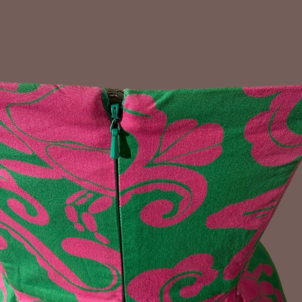 Lilly Pulitzer Strapless Dress | Pink Green Print | Size 0 | Vintage Inspired - Picture 5 of 7